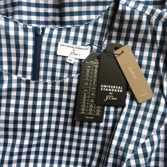 NWT! J.Crew x Universal Standard Drop-waist Dress - Picture 5 of 8